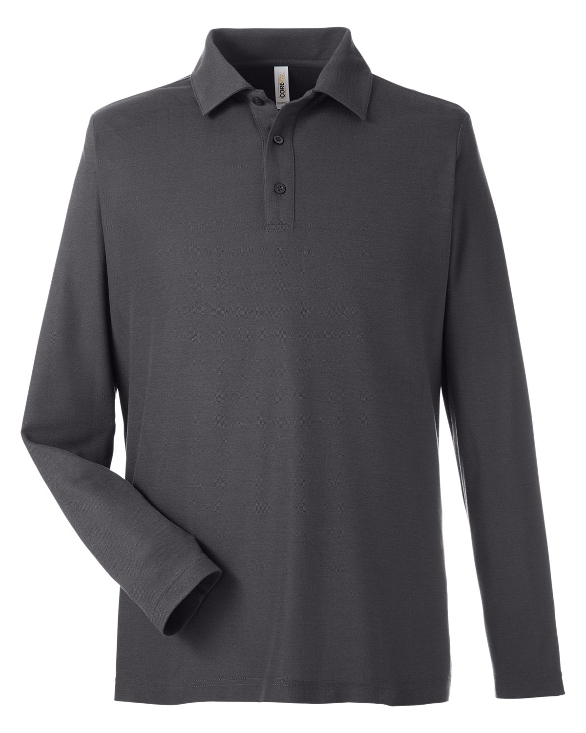 Core365 Men's Fusion ChromaSoft™ Long-Sleeve Pique Polo - Carbon