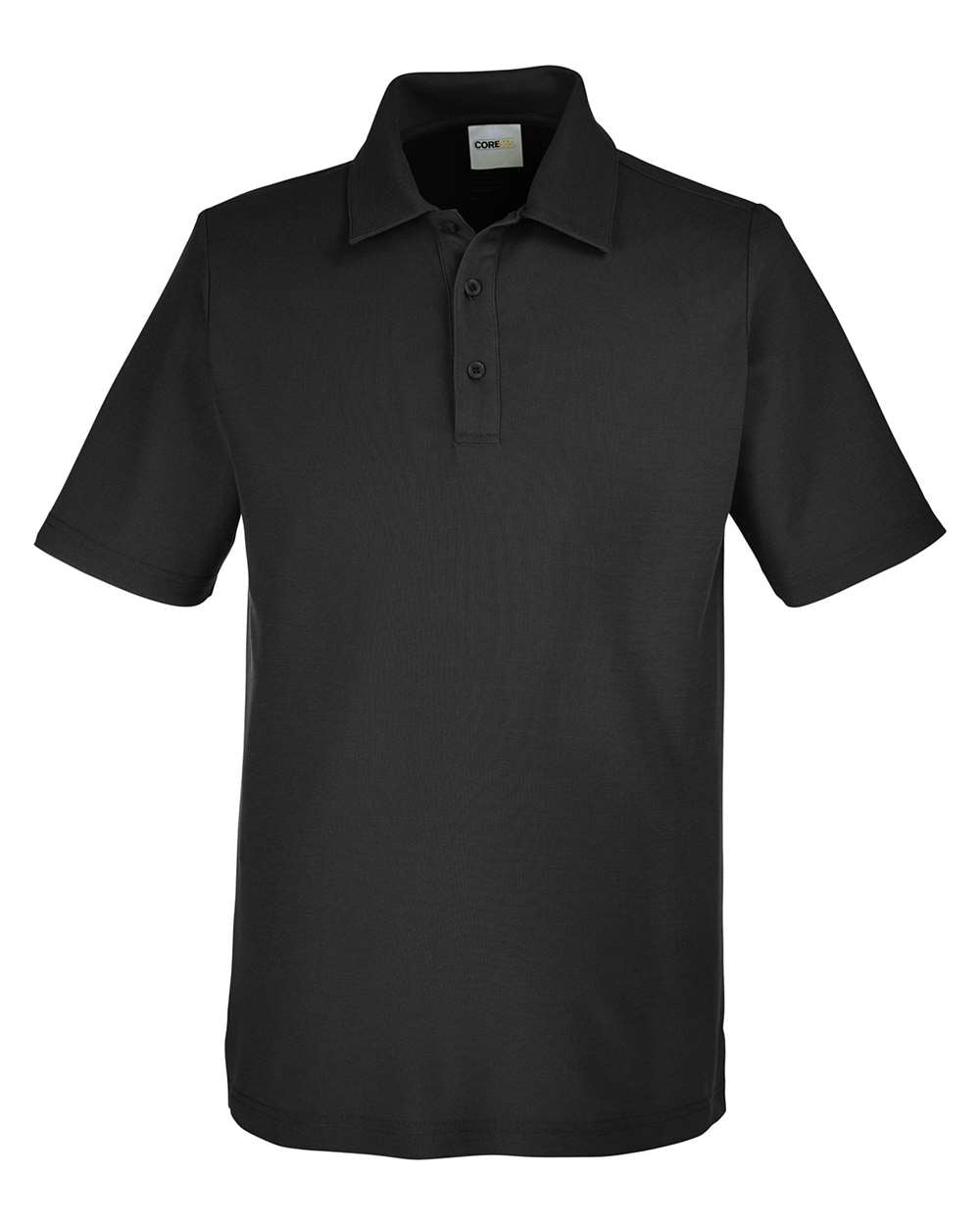 CORE365 Men's Tall Fusion ChromaSoft™ Pique Polo - Black