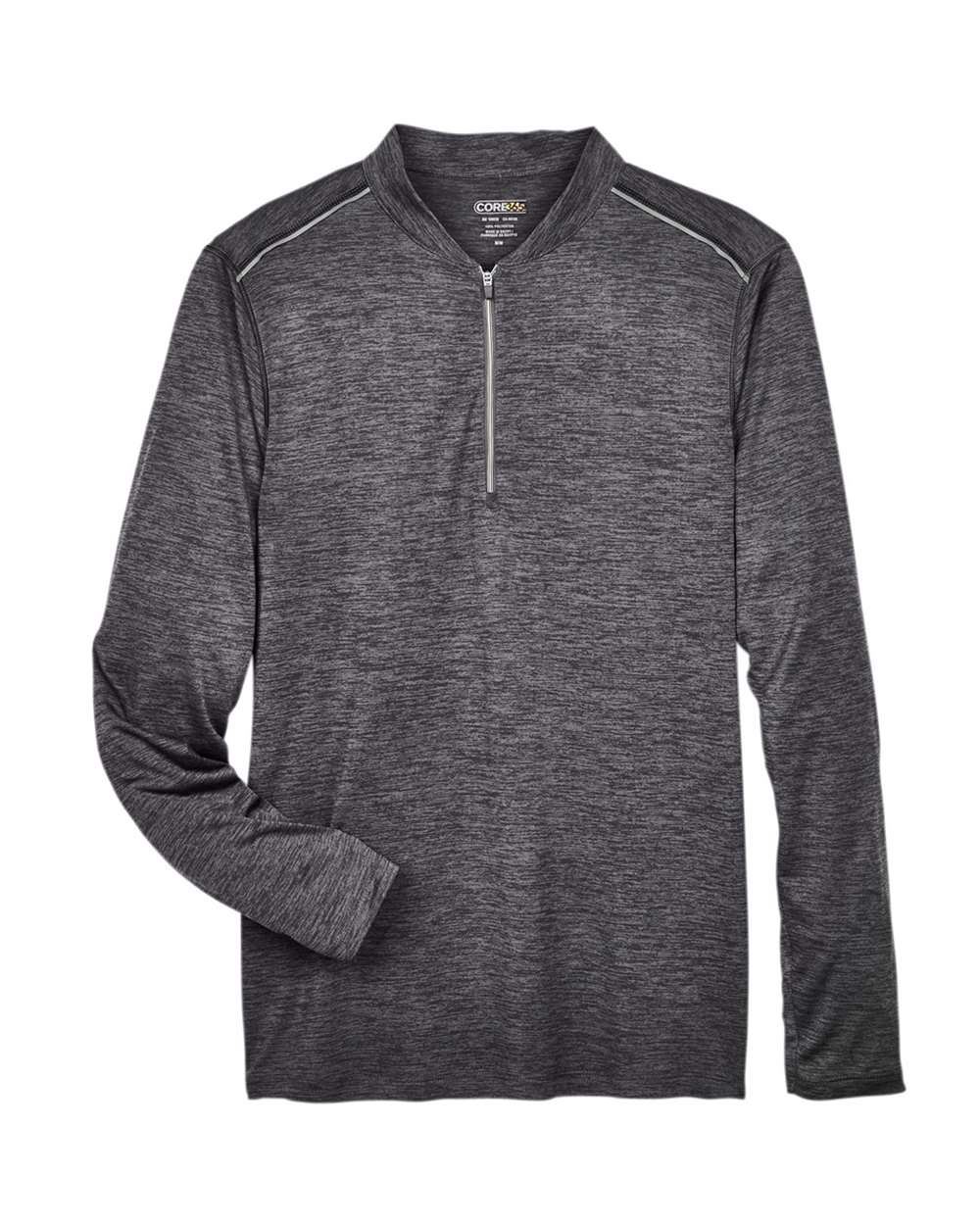 CORE365 Men's Kinetic Performance Quarter-Zip - Carbon/ Black
