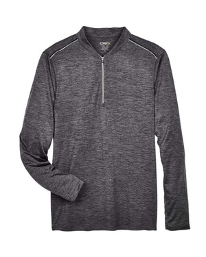 CORE365 Men's Kinetic Performance Quarter-Zip - Carbon/ Black
