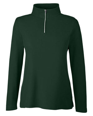 CORE365 Ladies' Fusion ChromaSoft™ Pique Quarter-Zip - Forest