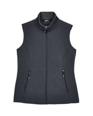 CORE365 Ladies' Cruise Two-Layer Fleece Bonded Soft Shell Vest - Carbon