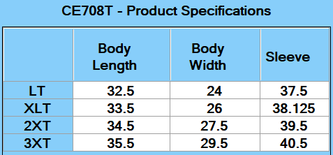 Core365 Men's Tall Techno Lite Three-Layer Knit Tech-Shell - Specs