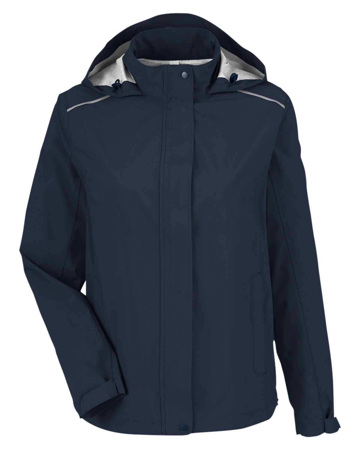 Core365 Ladies' Packable Rain Jacket - Classic Navy
