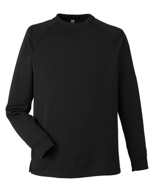 Core365 Unisex Fusion ChromaSoft™ Fleece Crew Pullover - Black