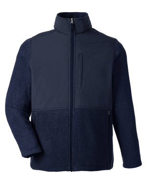 Core365 Men's Journey Summit Hybrid Full-Zip - Clsc Nvy/Cls Nv