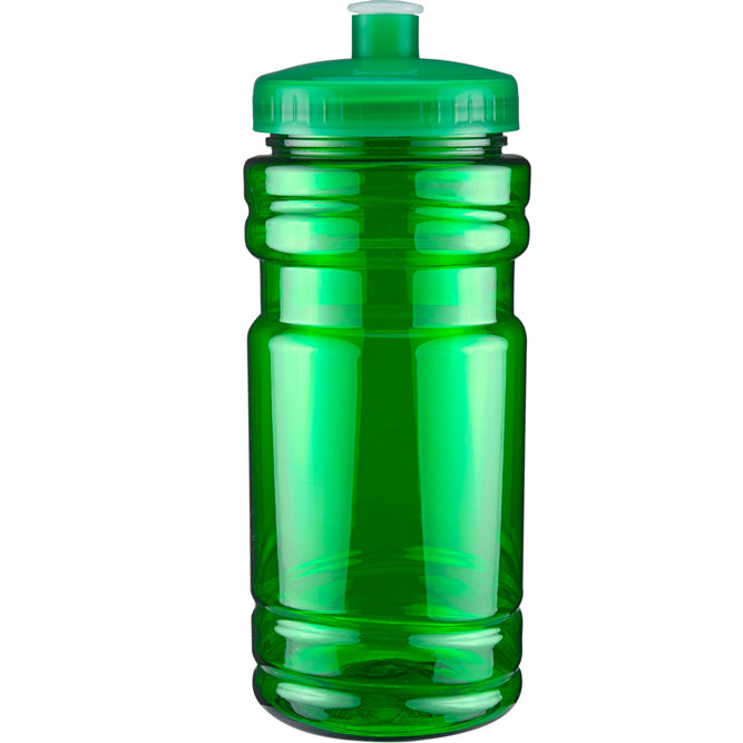 Surf Bottle with Push Pull Lid - Translucent Green