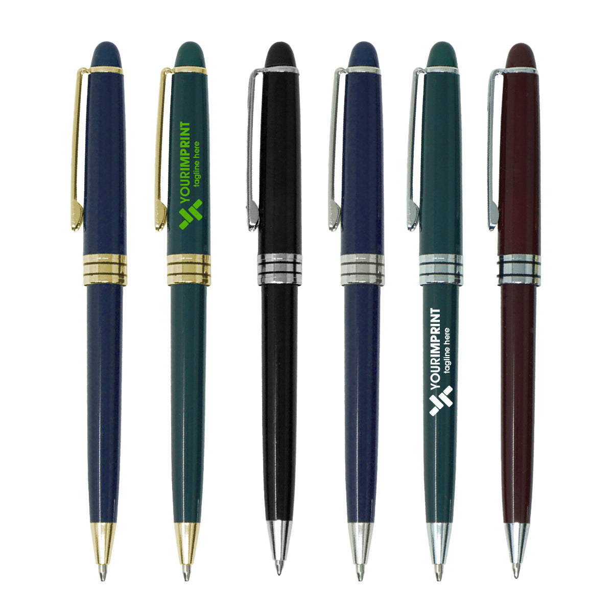 Aurora Plastic Push-Action Pen