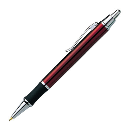 Galaxy Metal Click-Action Promotional Pen - Red With Silver