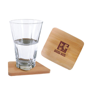 Square Bamboo Coaster - 6 Piece Set - Square