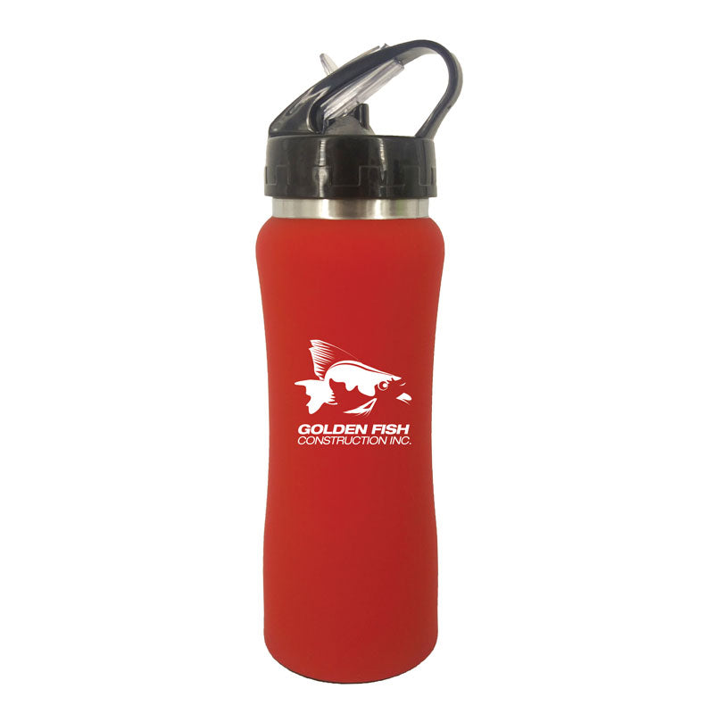 Clear Spout Water Bottle - Red
