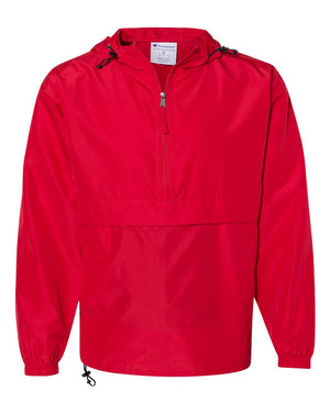 Champion Adult Packable Anorak Quarter-Zip Jacket - Scarlet
