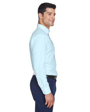Devon & Jones Men's Crown Collection® Solid Oxford Woven Shirt - Side