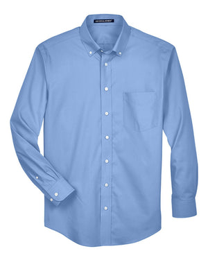 Devon & Jones Men's Crown Collection® Solid Oxford Woven Shirt - Light Blue