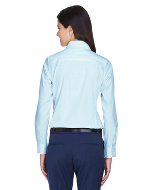 Devon & Jones Ladies' Crown Collection® Solid Oxford Woven Shirt - Back
