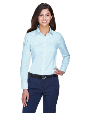 Devon & Jones Ladies' Crown Collection® Solid Oxford Woven Shirt - Front