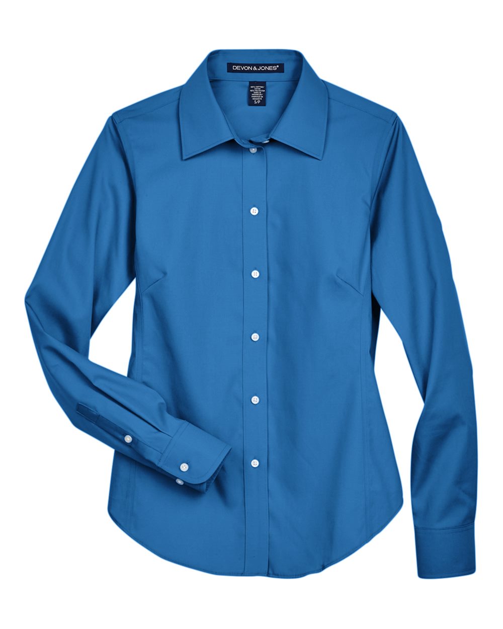 Devon & Jones Ladies' Crown Collection® Solid Oxford Woven Shirt - French Blue
