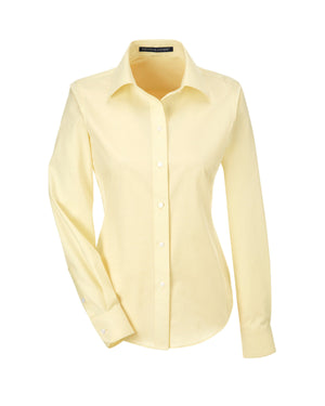 Devon & Jones Ladies' Crown Collection® Solid Oxford Woven Shirt - Transprnt Yellow