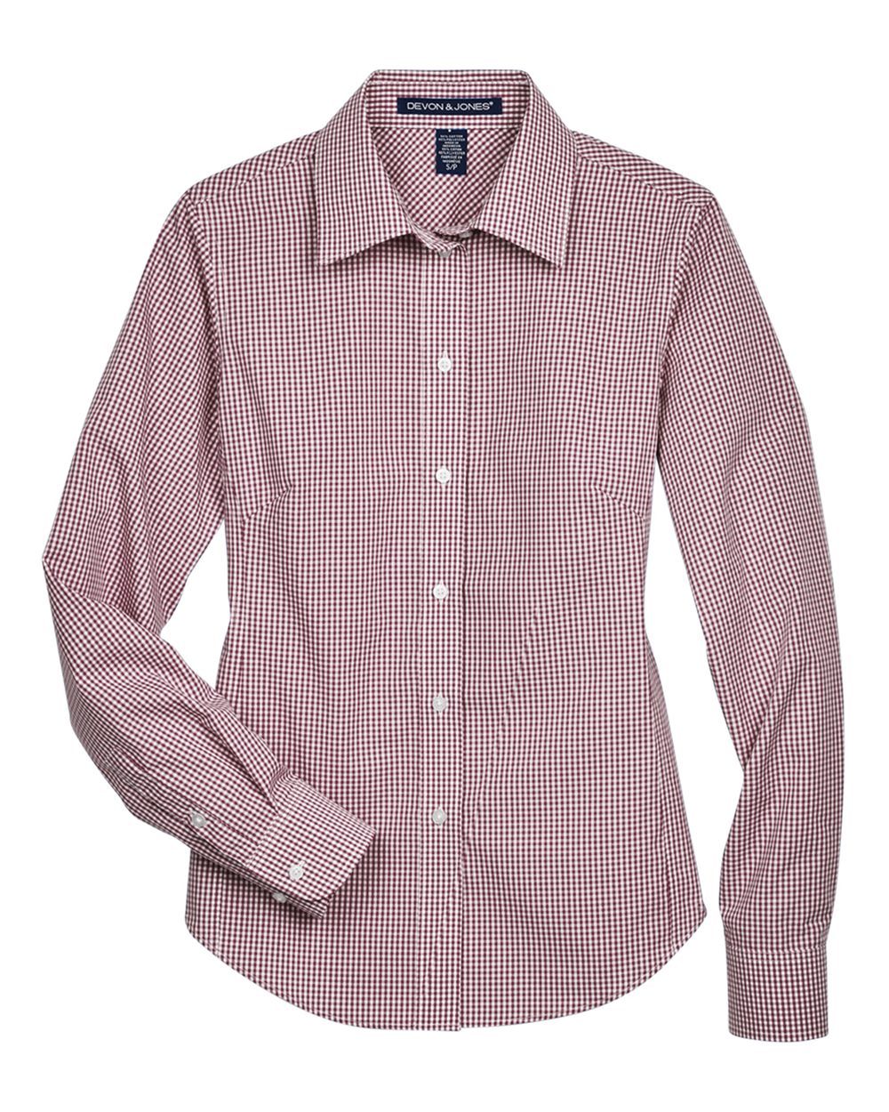Devon & Jones Women's Crown Collection® Gingham Check Woven Dress Shirt