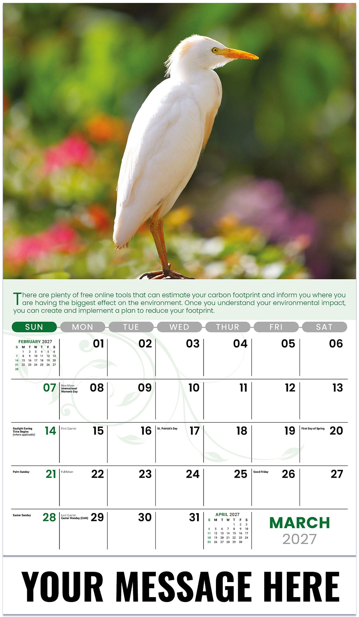 Go Green - 2027 Promotional Calendar