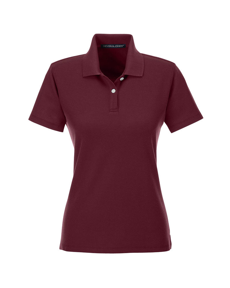 Ladies' Devon & Jones DRYTEC20 Performance Polo - DG150W - Burgundy