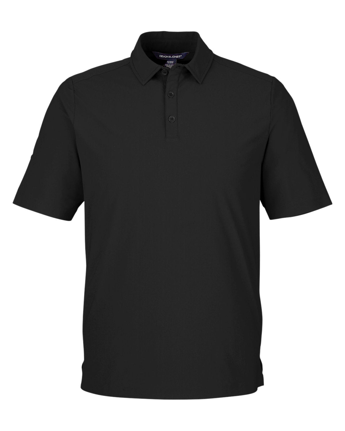 Devon & Jones CrownLux Performance® Men's Windsor Welded Polo - Black