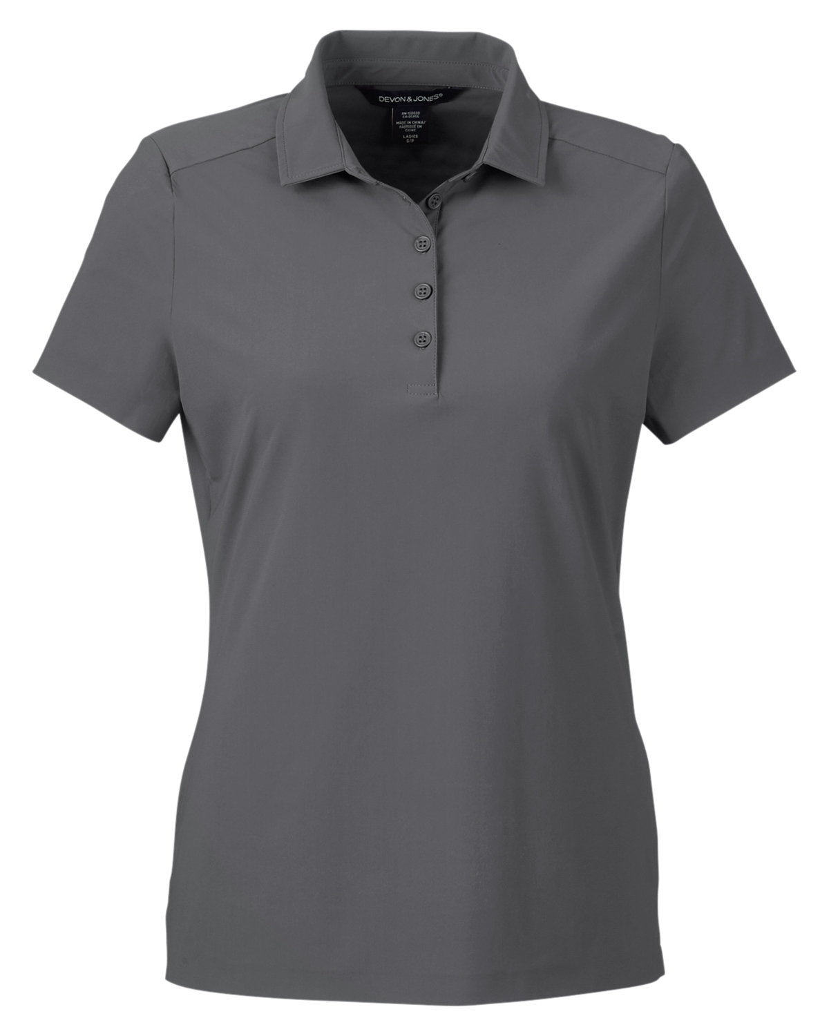 Devon & Jones CrownLux Performance® Ladies' Windsor Welded Polo - Graphite