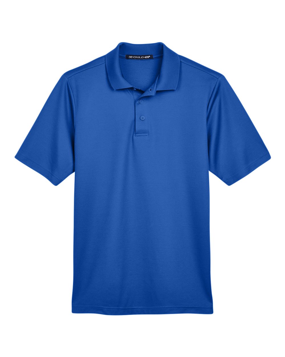 Devon & Jones CrownLux Performance™ Men's Plaited Polo - True Royal