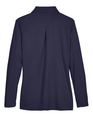 Devon & Jones CrownLux Performance® Ladies' Plaited Long Sleeve Polo