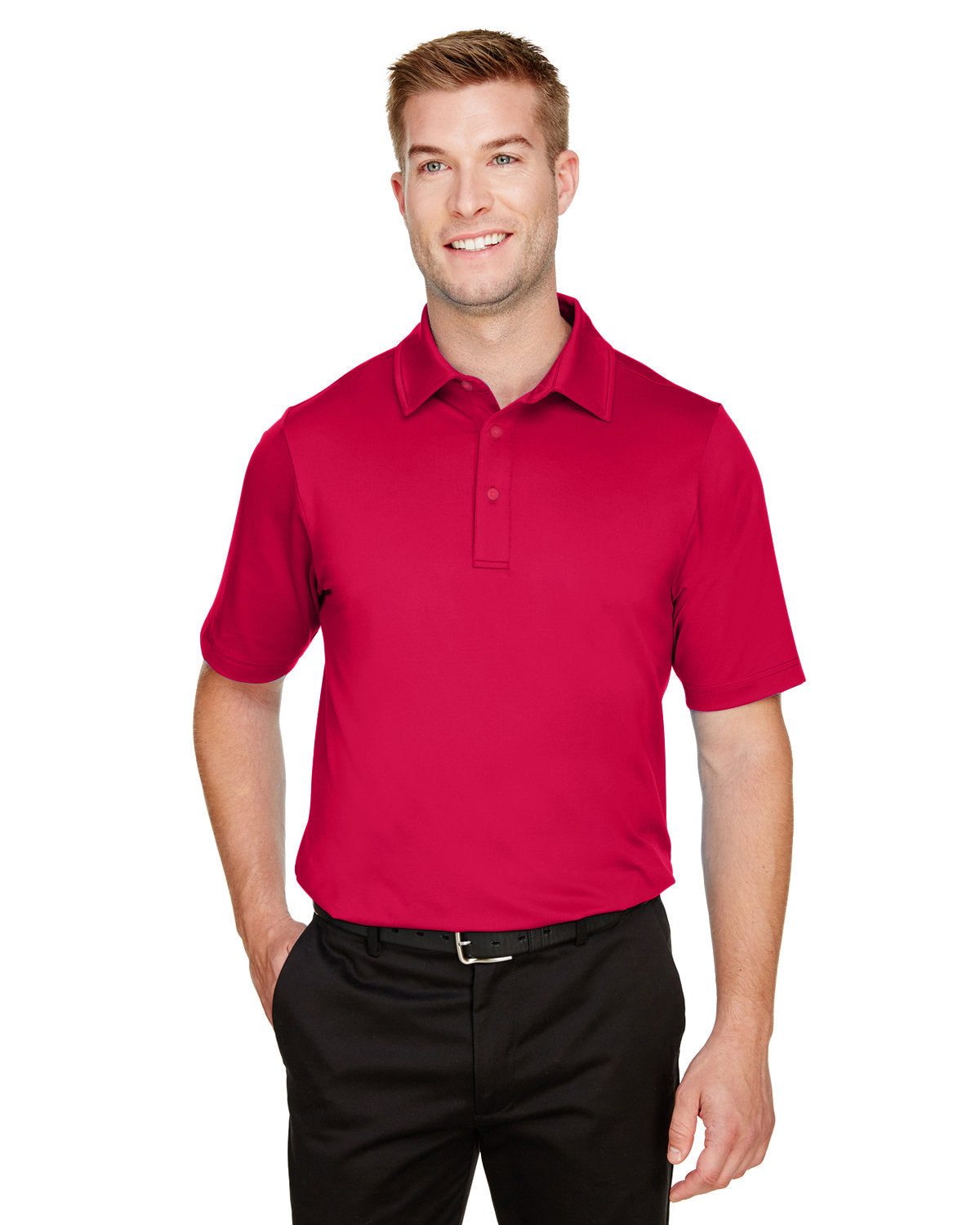 Devon & Jones CrownLux Performance® Men's Range Flex Polo - Front