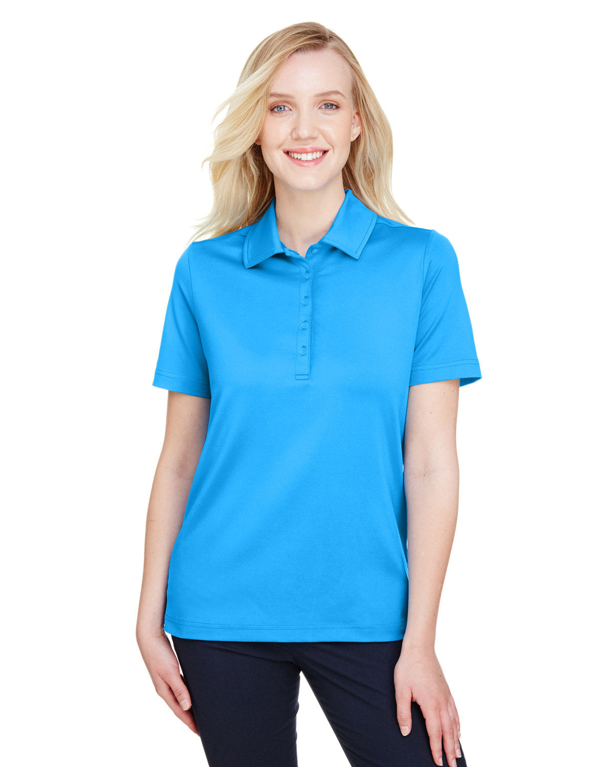 Devon & Jones CrownLux Performance® Ladies' Range Flex Polo - Ocean Blue