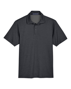 Devon & Jones CrownLux Performance® Men's Address Melange Polo - Black Heather