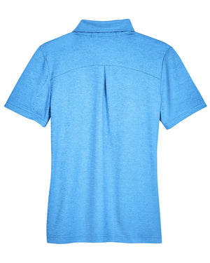 Devon & Jones CrownLux Performance® Ladies' Address Melange Polo - Back