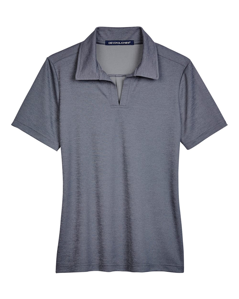Devon & Jones CrownLux Performance® Ladies' Address Melange Polo - Navy Heather