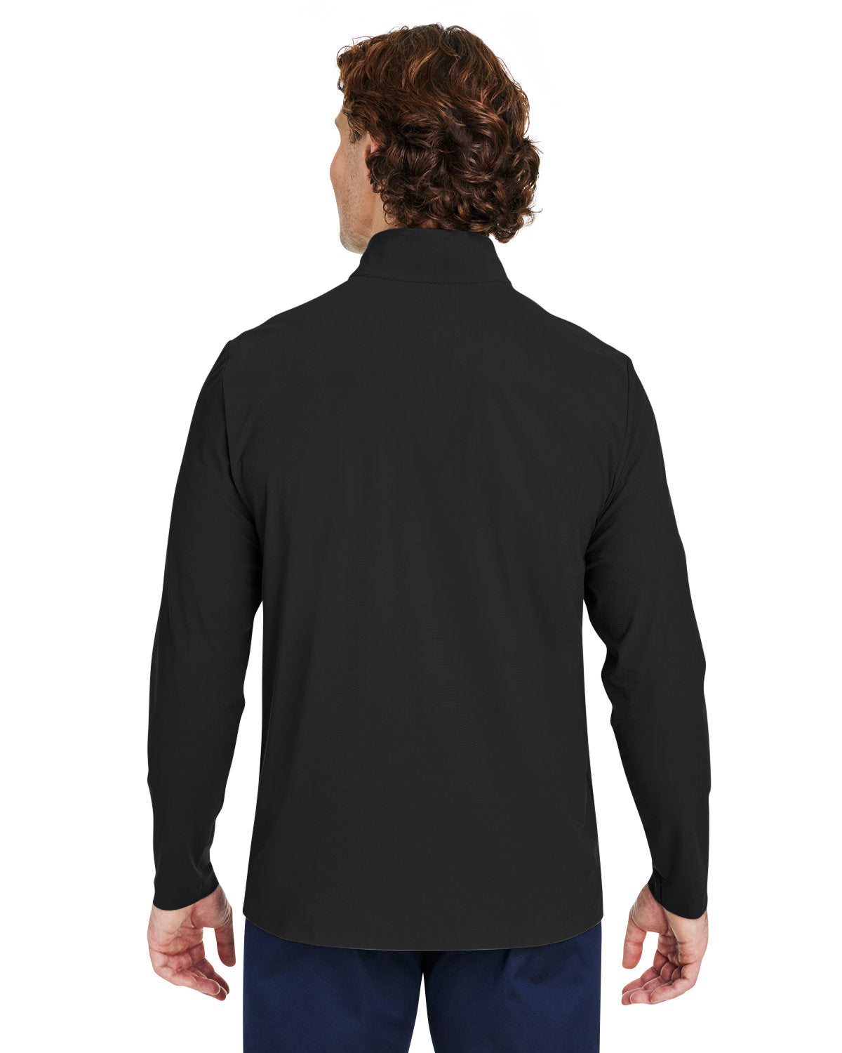 Devon & Jones CrownLux Performance® Men's Windsor Welded Quarter-Zip - Back
