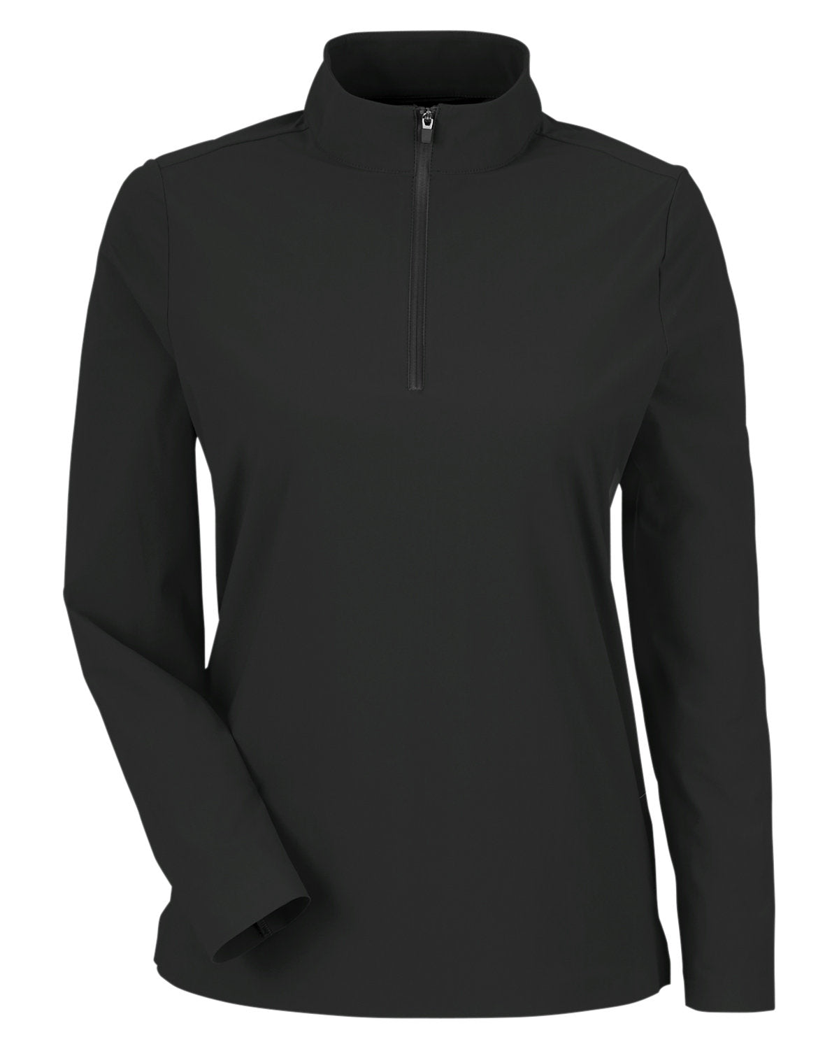 Devon & Jones CrownLux Performance® Ladies' Windsor Welded Quarter-Zip - Black