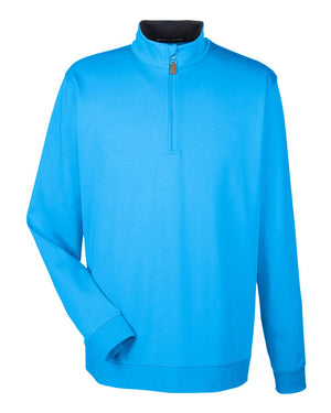 Devon & Jones Men's DRYTEC20™ Performance Quarter-Zip - Ocean Blue/ Navy/ Ocean Blue