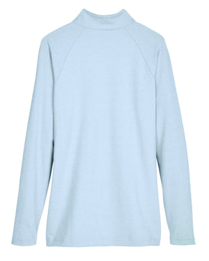 Devon & Jones CrownLux Performance® Ladies' Clubhouse Micro-Stripe Quarter-Zip - Back