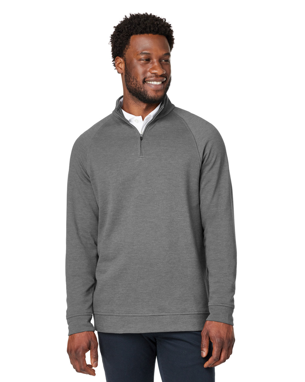 Devon & Jones New Classics® Men's Charleston Quarter-Zip - Front