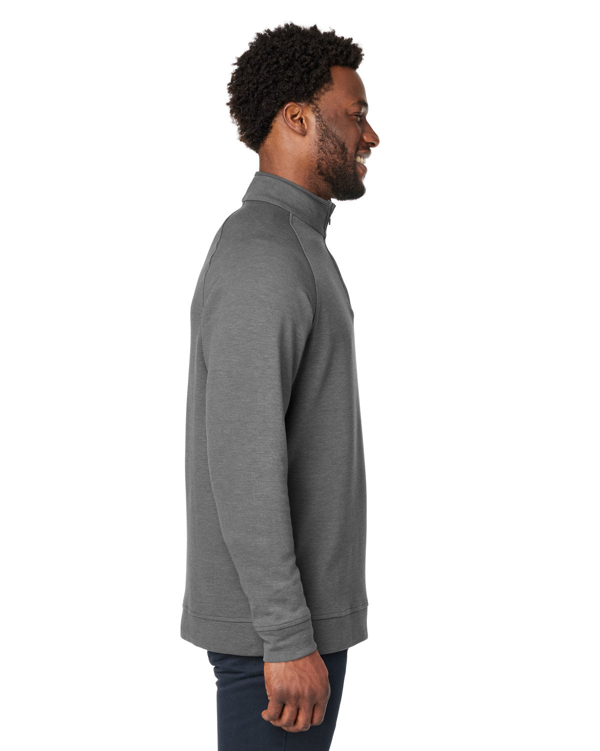 Devon & Jones New Classics® Men's Charleston Quarter-Zip - Side