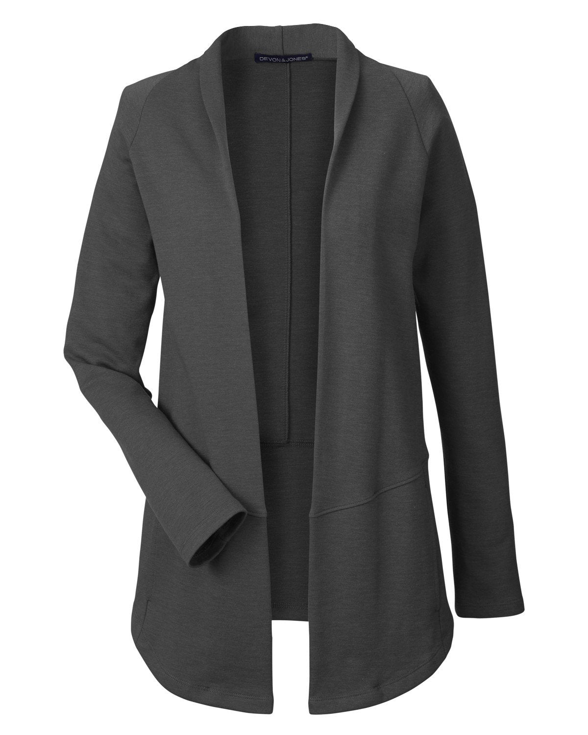 Devon & Jones New Classics® Ladies' Charleston Cardigan - Black Melange