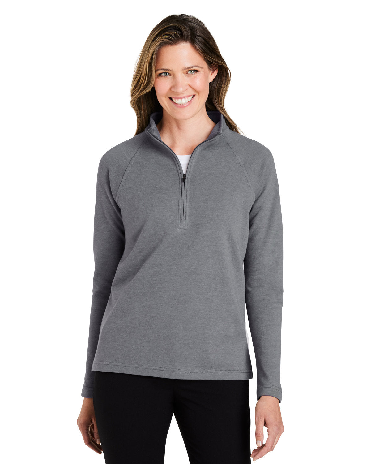 Devon & Jones New Classics® Ladies' Charleston Quarter-Zip - Front
