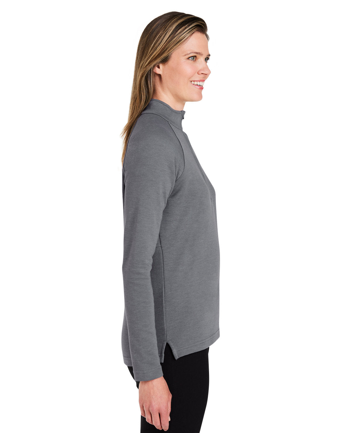 Devon & Jones New Classics® Ladies' Charleston Quarter-Zip - Side
