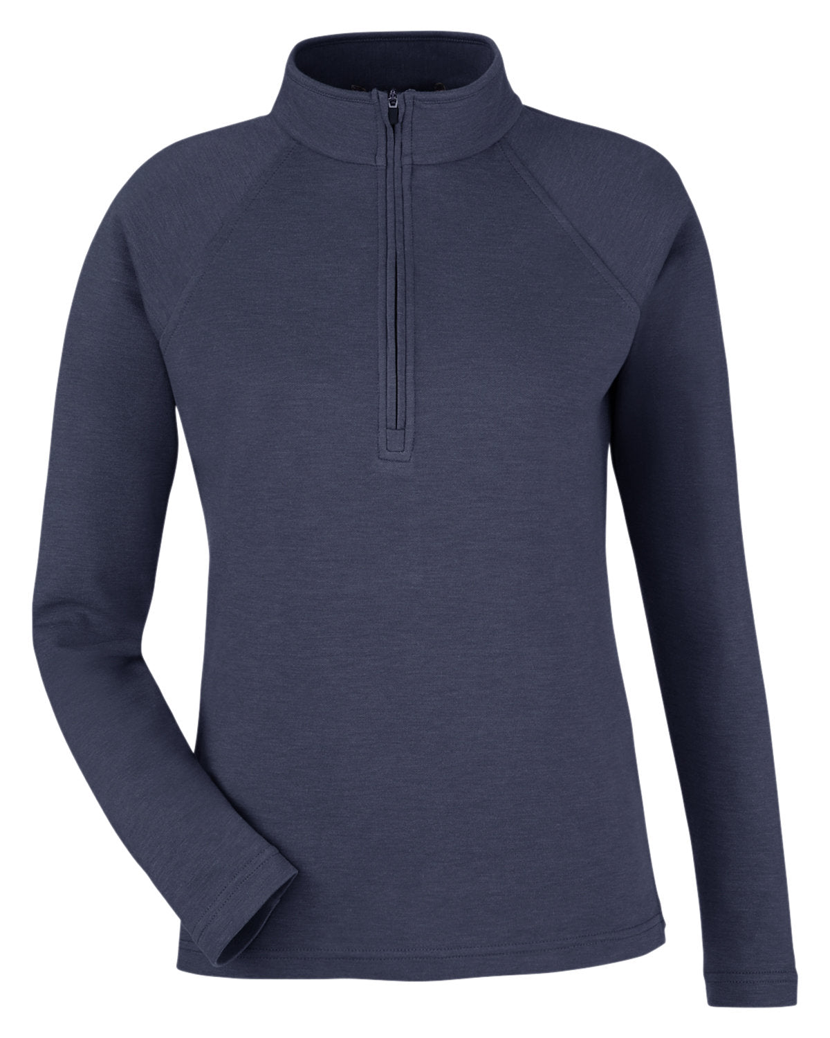 Devon & Jones New Classics® Ladies' Charleston Quarter-Zip - Navy Melange