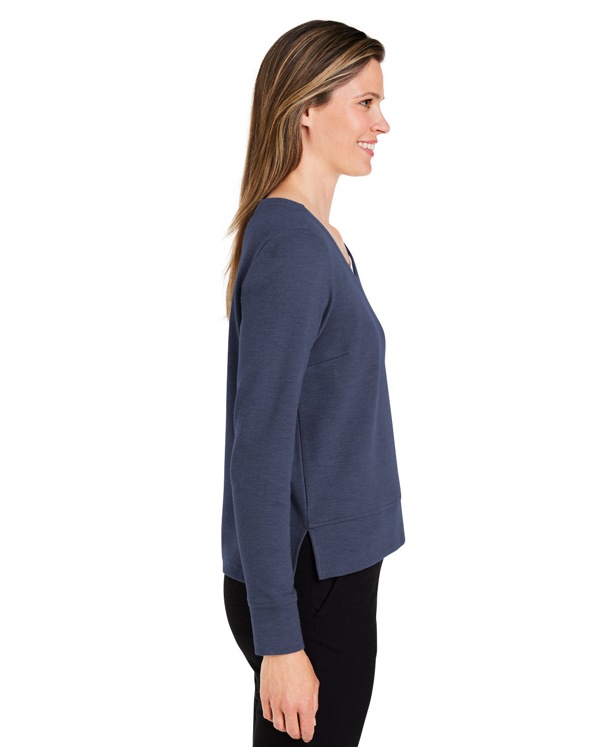 Devon & Jones New Classics® Ladies' Charleston Pullover - Side
