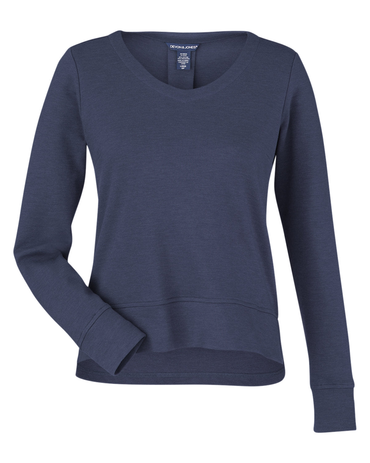 Devon & Jones New Classics® Ladies' Charleston Pullover - Navy Melange