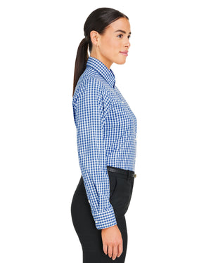 Devon & Jones CrownLux Performance® Ladies' Gingham Shirt - Side