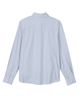 Devon & Jones CrownLux Performance® Ladies' Microstripe Shirt - Back