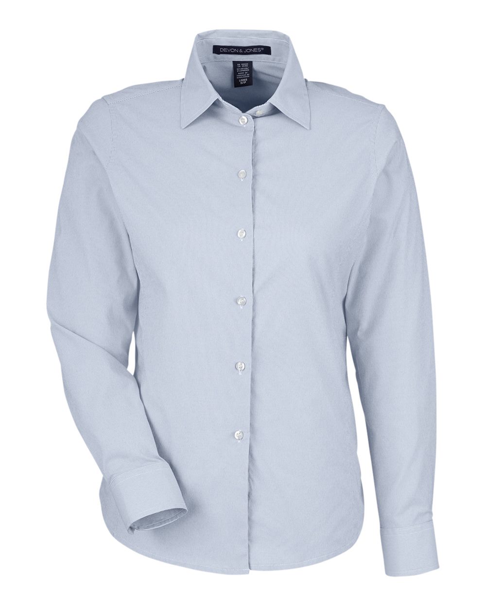 Devon & Jones CrownLux Performance® Ladies' Microstripe Shirt