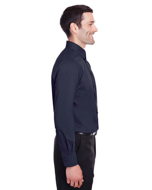 Devon & Jones Men's Crown Collection® Stretch Broadcloth Slim Fit Woven Shirt - Side